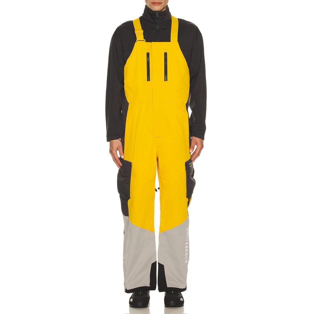 WHITESPACE 2L Insulated Cargo Bib Pant in Golden Yellow, Rock Ridge, & Phantom L